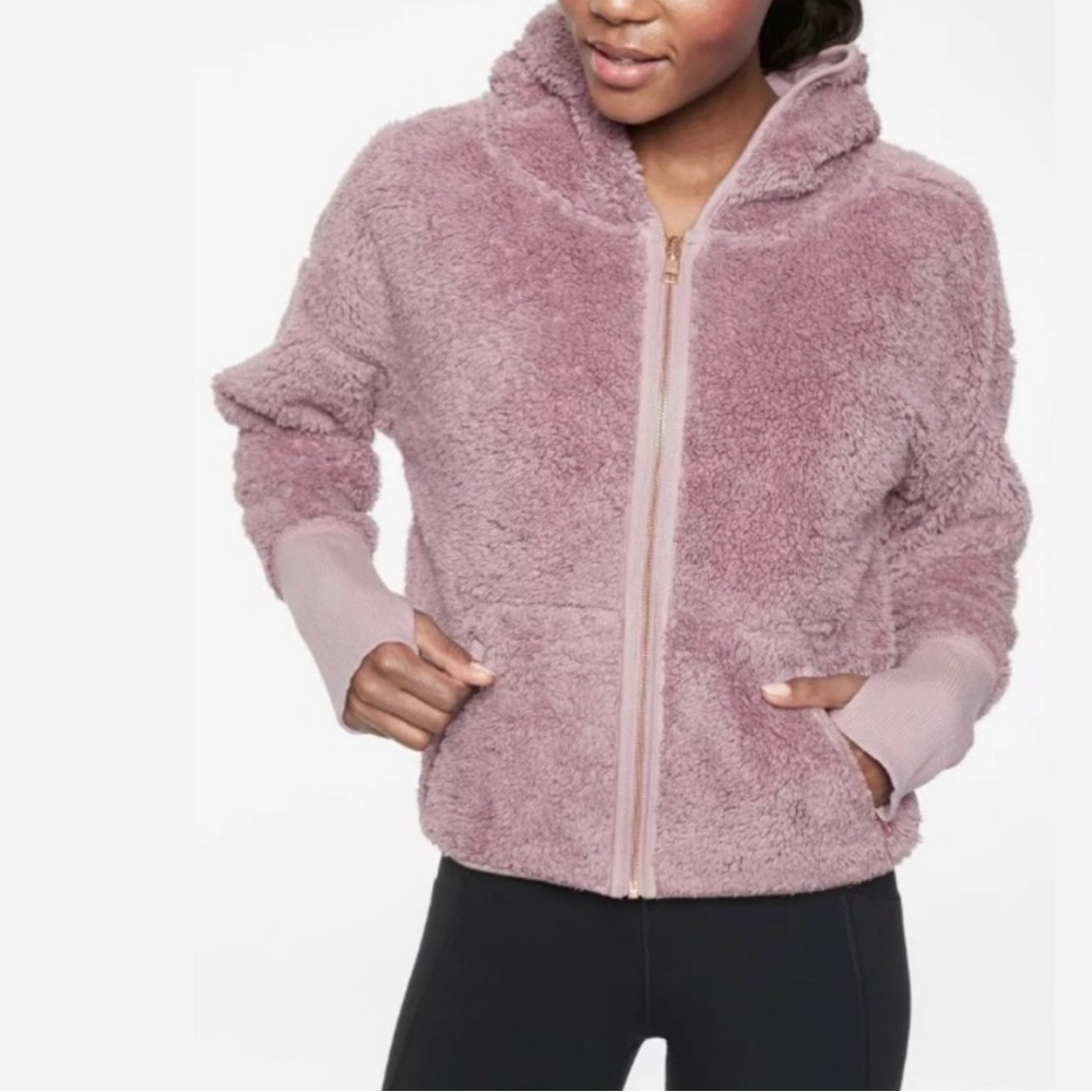 Athleta - Reversible Sherpa Jacket Hoodie